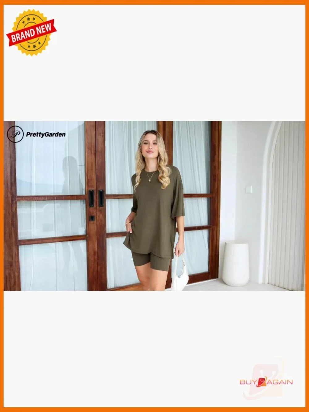 Women 2 Piece Lounge Set Summer Oversized Biker Shorts Matching Outfit